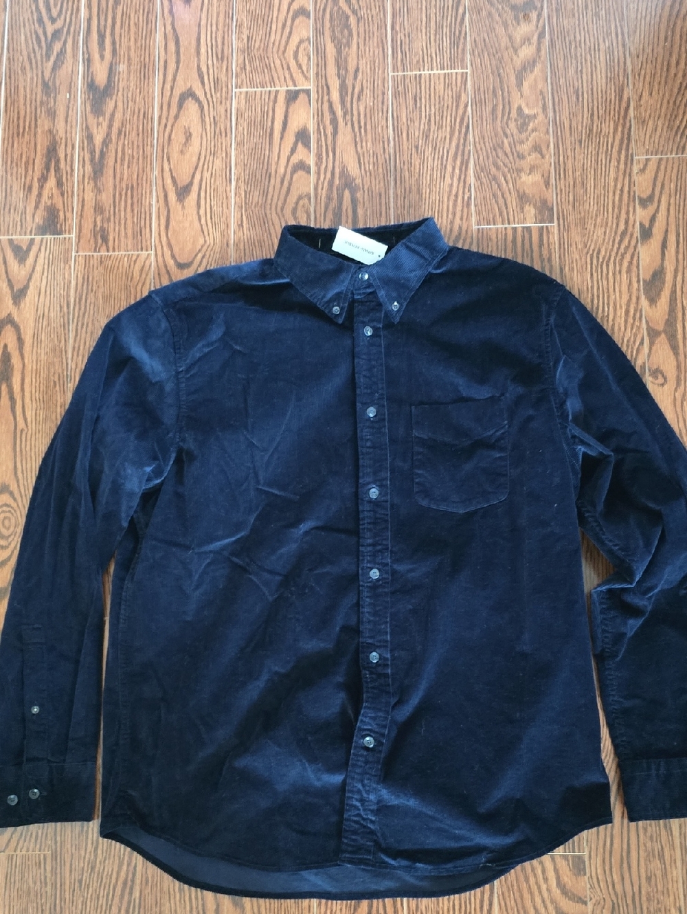 Banana Republic Navy Corduroy Button-Down Shirt